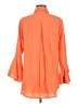 Boho Chic Orange 3/4 Sleeve Button-Down Shirt Size M - photo 2