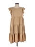 Kirundo Solid Tan Casual Dress Size S - photo 1