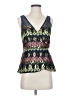 HD in Paris Blue Sleeveless Blouse Size 0 - photo 1