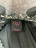 Wrapper 100% Polyester Paisley Silver Black Casual Skirt Size L - photo 4