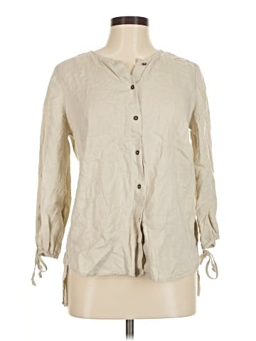 Ellen Tracy 3/4 Sleeve Button-Down Shirt (view 1)