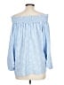 Shein Blue 3/4 Sleeve Blouse Size L - photo 2