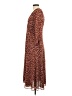 Madewell 100% Polyester Print Brown Casual Dress Size 0 - photo 5