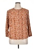 Old Navy 100% Rayon Orange 3/4 Sleeve Blouse Size XL - photo 1