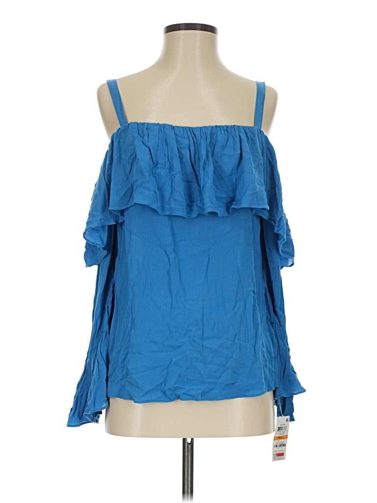 Inc International Concepts Sleeveless Blouse In Blue