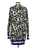 Central Park West Animal Print Blue Cardigan Size XS - photo 2