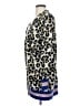 Central Park West Animal Print Blue Cardigan Size XS - photo 5