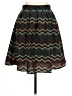 Brooklyn Industries 100% Polyester Chevron-herringbone Multi Color Teal Casual Skirt Size M - photo 1