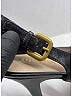 Prada 100% Leather Black Leather Platform Sandals Size EU 39 1/2 - photo 5