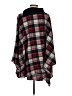 Fervour Plaid Burgundy Poncho Size S - photo 2