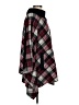 Fervour Plaid Burgundy Poncho Size S - photo 4