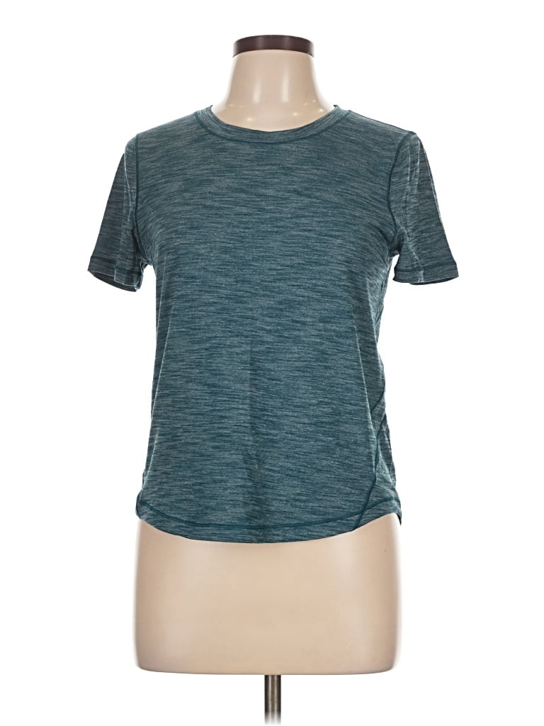 Pre-owned Lululemon Athletica Active T-shirt In Blue