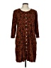 Chadwicks Paisley Brown Casual Dress Size L (petite) - photo 1