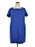 Talbots Solid Blue Casual Dress Size 18 (petite) - photo 1