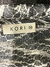Kori America 100% Polyester Metallic Silver Long Sleeve Blouse Size M - photo 7