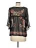 Unbranded 100% Polyester Black 3/4 Sleeve Blouse Size M - photo 2