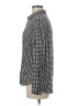 Big Dart 100% Viscose Houndstooth Black Long Sleeve Button-Down Shirt Size 8 - photo 5