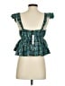 Day + Moon 100% Polyester Teal Sleeveless Blouse Size S - photo 2