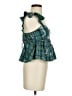 Day + Moon 100% Polyester Teal Sleeveless Blouse Size S - photo 4