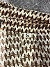 Unbranded 100% Polyester Houndstooth Brown Long Sleeve Blouse Size S - photo 4
