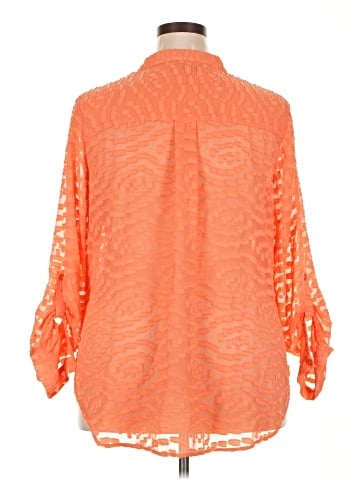 Kaari Blue 3/4 Sleeve Blouse (view 2)