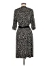 Dana Buchman Animal Print Black Casual Dress Size M - photo 2