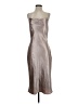Birdy Grey 100% Polyester Metallic Silver Cocktail Dress Size S - photo 1