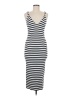 H&M Stripes Ivory White Cocktail Dress Size M - photo 1