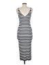 H&M Stripes Ivory White Cocktail Dress Size M - photo 2