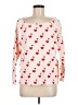 Assorted Brands 100% Cotton Hearts Ivory Long Sleeve Top Size M - photo 1