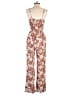 Lily Rose 100% Rayon Paisley Brown Jumpsuit Size XS - photo 2