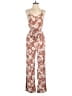 Lily Rose 100% Rayon Paisley Brown Jumpsuit Size XS - photo 1