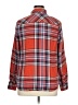 Merona 100% Rayon Plaid Red Long Sleeve Button-Down Shirt Size XL - photo 2