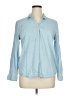 Per Se Blue Long Sleeve Button-Down Shirt Size XL - photo 1