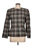 Leslie Fay Plaid Brown Gray Wool Blazer Size 10 - photo 1