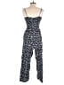 Tommy Hilfiger 100% Viscose Polka Dots Blue Black Jumpsuit Size XS - photo 2