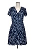 Alya 100% Polyester Polka Dots Blue Casual Dress Size M - photo 1