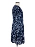 Alya 100% Polyester Polka Dots Blue Casual Dress Size M - photo 4