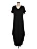 Alya Solid Black Casual Dress Size M - photo 1