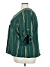 Cure 100% Polyester Green 3/4 Sleeve Blouse Size 3XL - photo 5