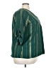 Cure 100% Polyester Green 3/4 Sleeve Blouse Size 3XL - photo 4