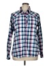 Ascend Plaid Blue Long Sleeve Blouse Size XL - photo 1