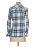 Rails 100% Rayon Plaid Blue Long Sleeve Button-Down Shirt Size XS - photo 2