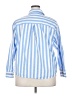 Maurices Stripes Blue Long Sleeve Button-Down Shirt Size XXL - photo 2