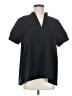 Athleta 100% Polyester Black Short Sleeve Blouse Size S - photo 1