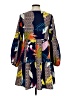 Unbranded Print Blue Casual Dress Size M - photo 2
