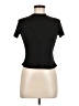 Shein Black Short Sleeve Turtleneck Size 6 - photo 1