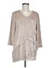 Travelers by Chico's Silver 3/4 Sleeve Blouse Size Med (1) - photo 1