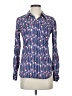 Lilly Pulitzer 100% Cotton Hearts Blue Long Sleeve Button-Down Shirt Size 0 - photo 1