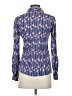 Lilly Pulitzer 100% Cotton Hearts Blue Long Sleeve Button-Down Shirt Size 0 - photo 2